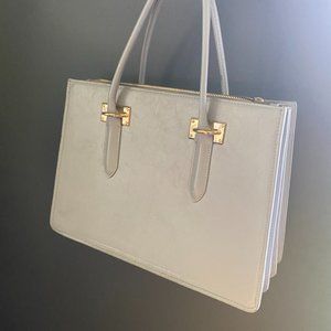 H&M structured top handle tote bag